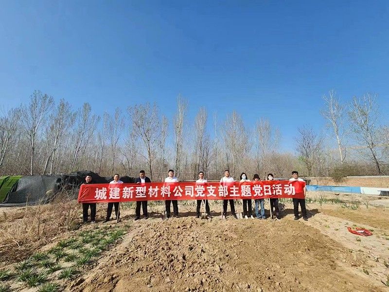 “春播添新綠，不負好春光”-城建新型材料公司黨支部開展主體黨日活動